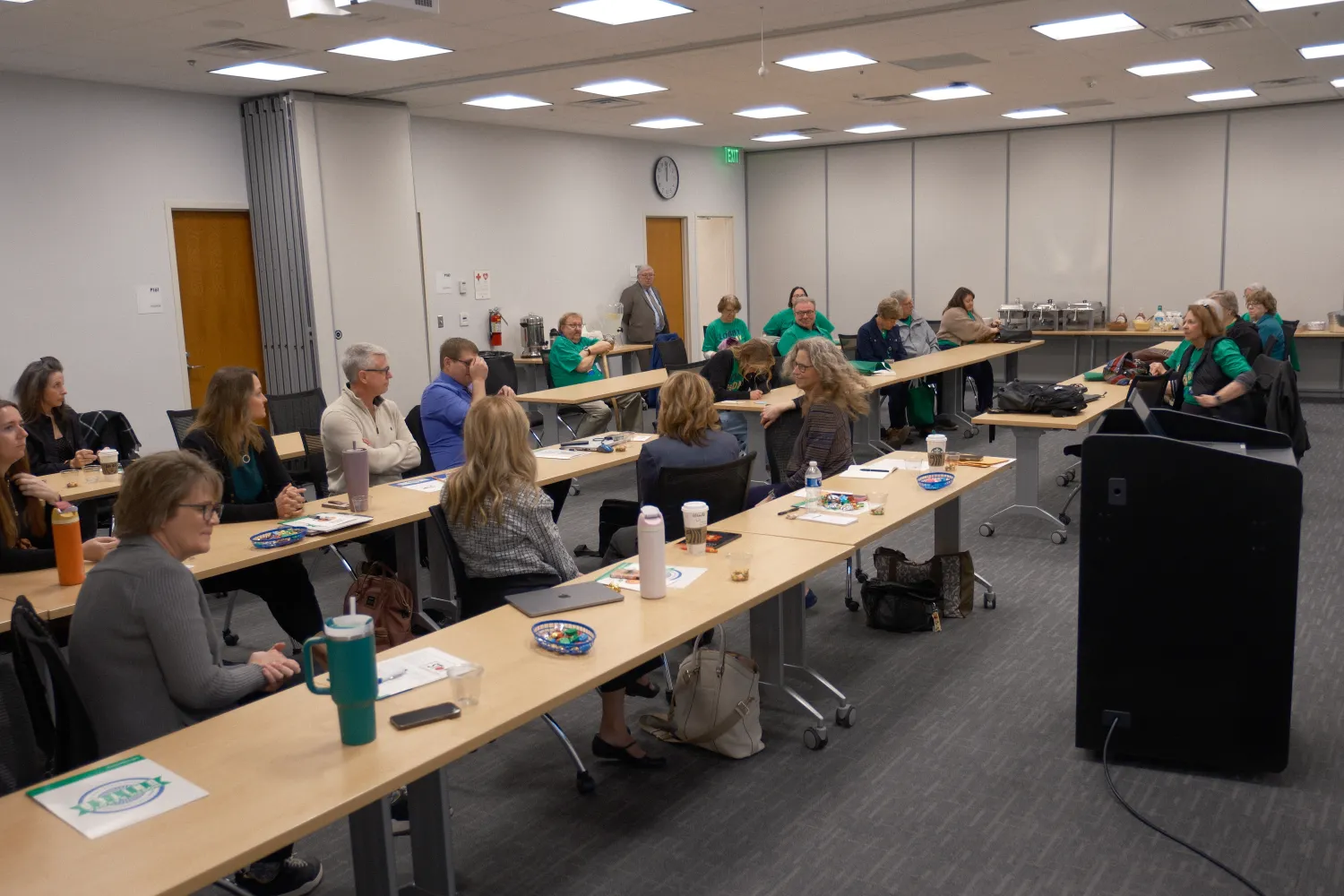 educator PD group sitting in conference room