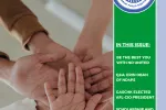 Cover of fall 2025 issue of United Voices magazine, with photo of hands put together.