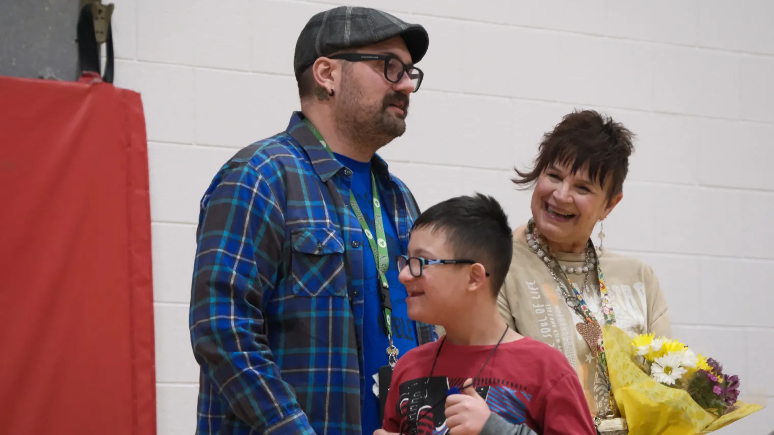 nd united ESP of the year smiling