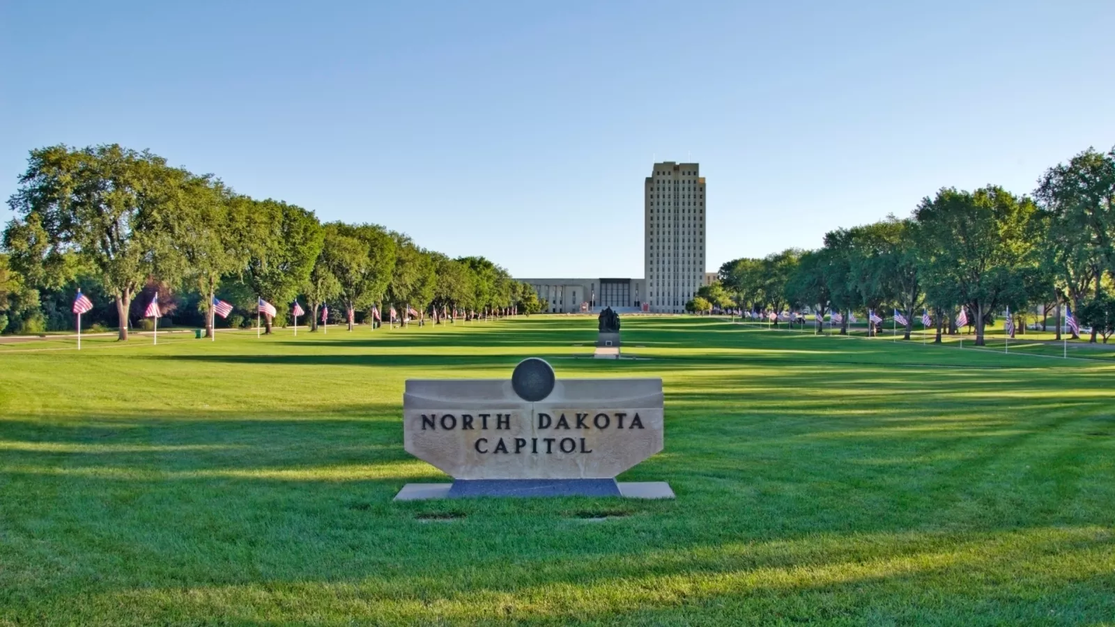 image of ND Capitol in the summer