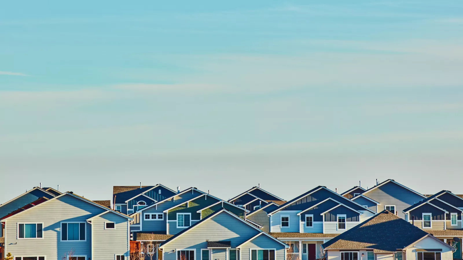 images of tops of residential houses