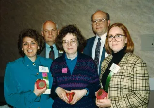 image of educators at conference in the 1980s