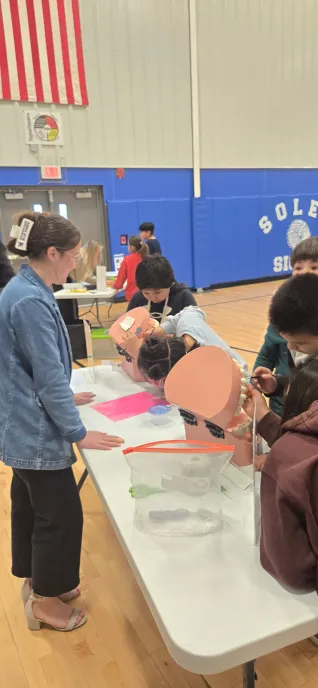 The SNDU chapter from Dickinson State University used grant funds to host a STEM Carnival for students at Solen Public Schools on the Standing Rock Reservation.