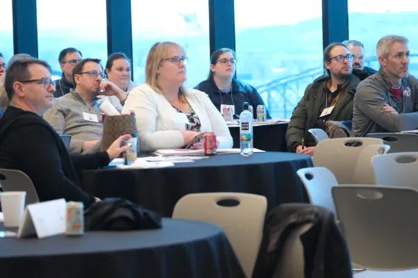 group of people in a meeting