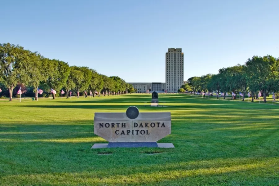 image of ND Capitol in the summer